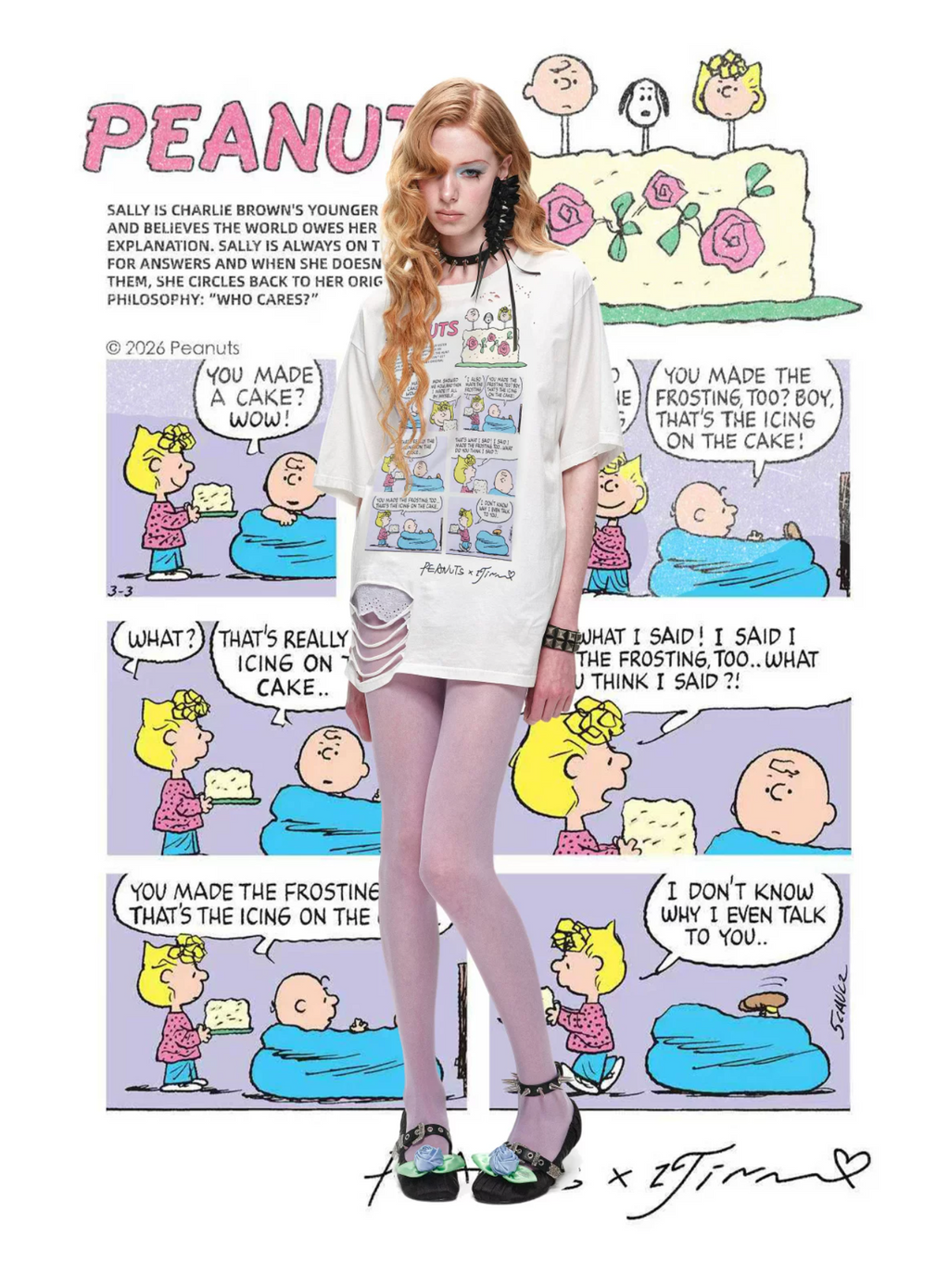 PEANUTS DISTRESSED COMIC T-SHIRT – 4styles
