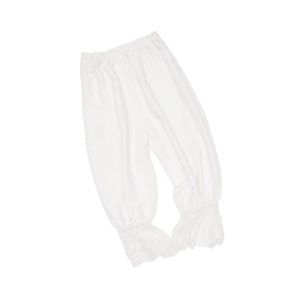 LACE RUFFLE BLOOMER PANTS