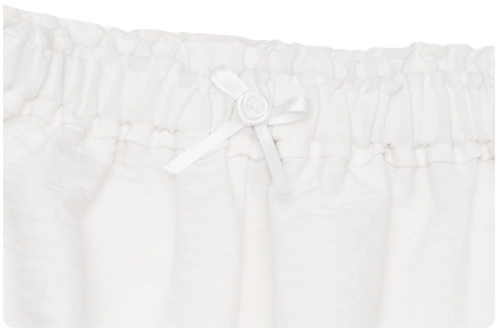 LACE RUFFLE BLOOMER PANTS