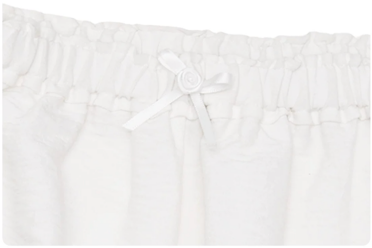 LACE RUFFLE BLOOMER PANTS