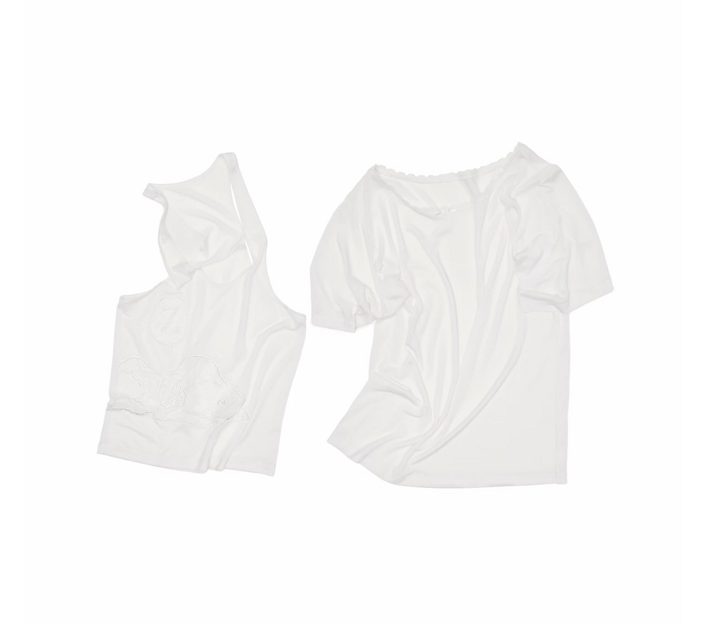 SLEEPY DOG LAYERED 2-PIECE TOP – 2colors
