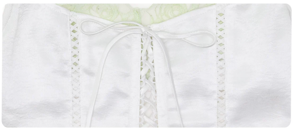 LACE-UP SATIN CORSET CAMI – 3colors