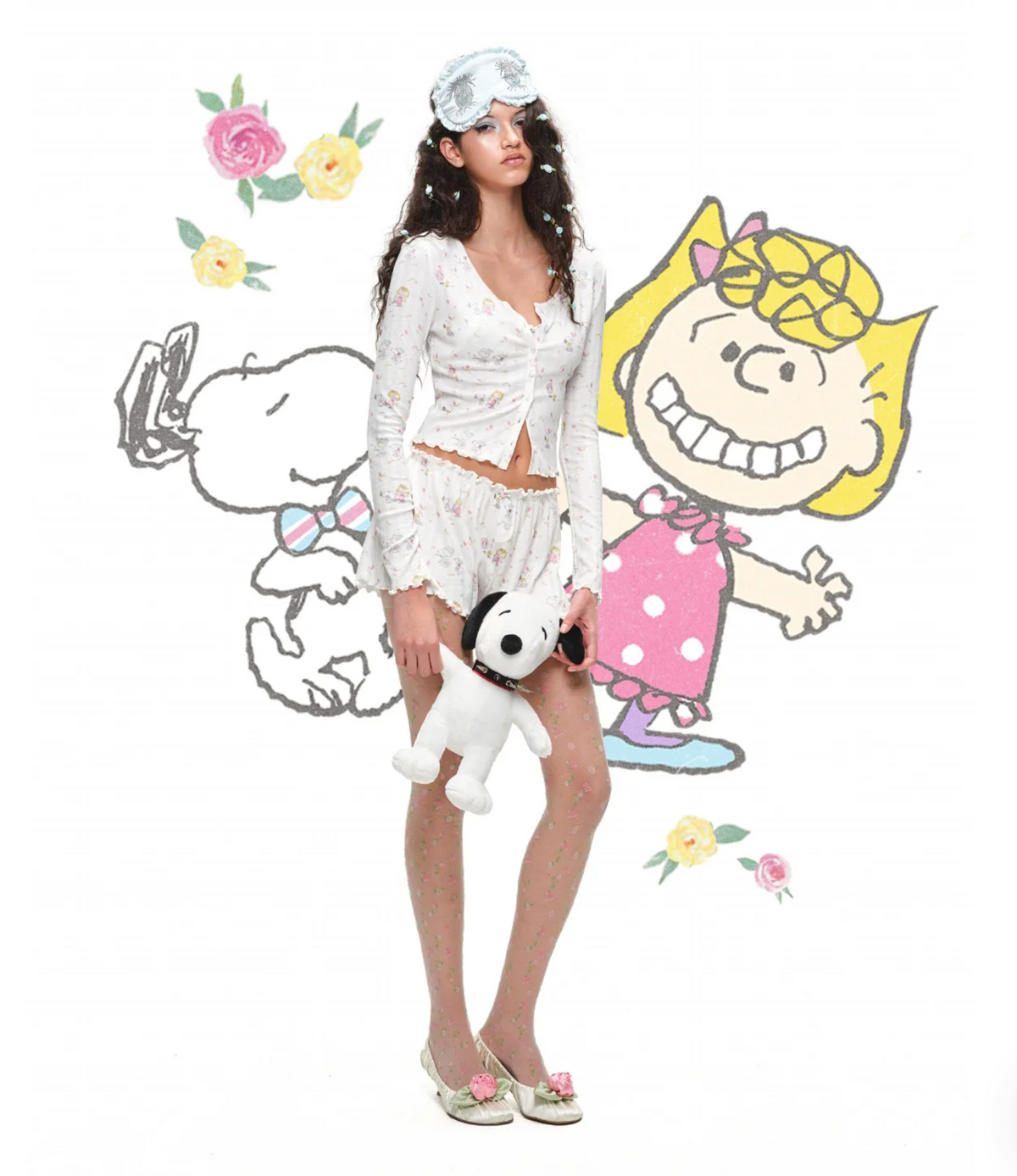 PEANUTS SNOOPY PRINT LOUNGE 4-PIECE SET
