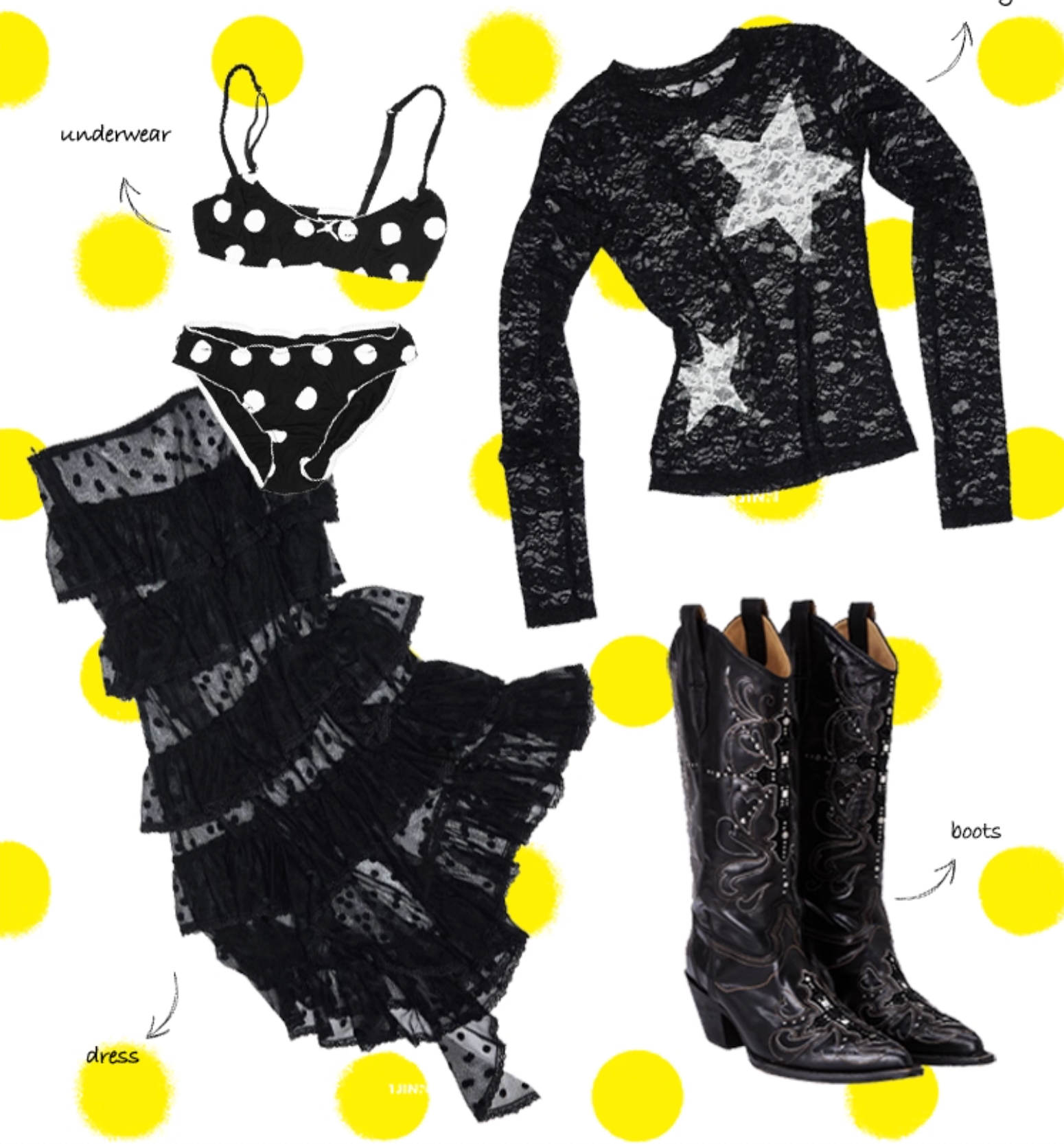 ♱ STAR ヴィンテージレーストップス ♱