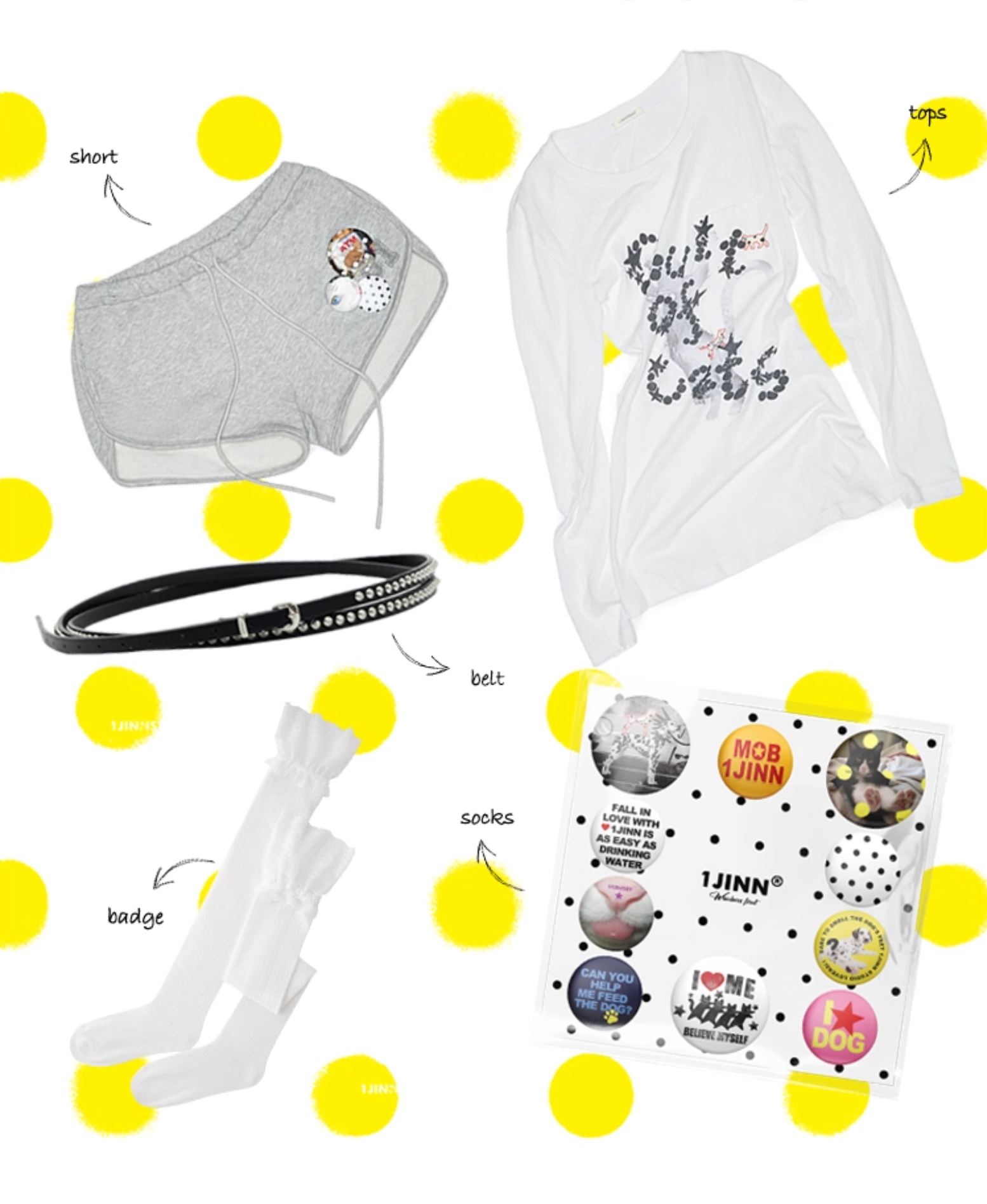 ♱ NYRA プリント オープンバック ホロー Tシャツ ♱ （全2色）