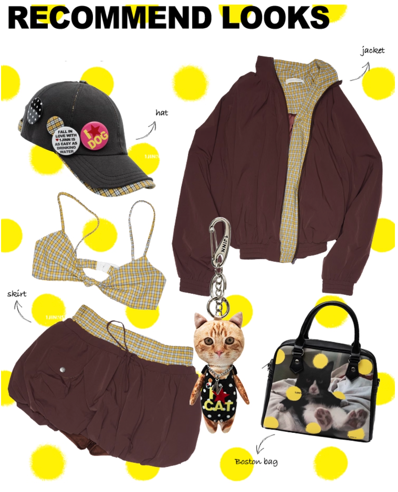 ♱ PLAID PANEL 2点セット＆スカート＆ブラレット2色 ♱