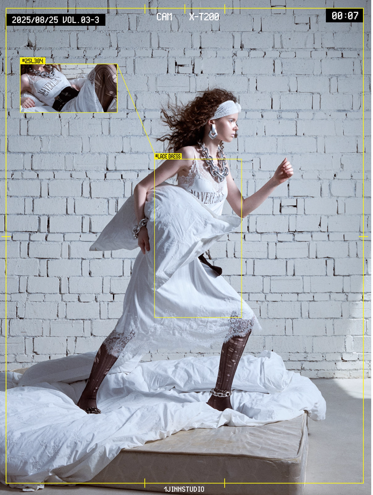 在庫あり ♱ ヴィンテージ レーストリム スリップドレス – 2色