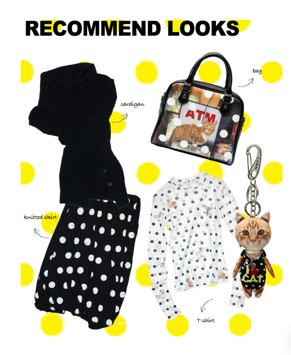 🇯🇵ITTKドット柄 ギャザーロングスカート ♱ 全2色