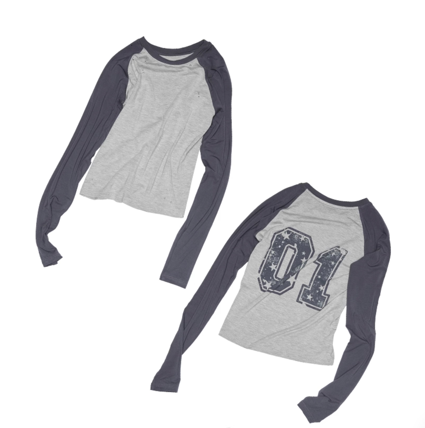 ♱ ZUMI PRINTED リップドTシャツRIPPED TEE（全2色）♱