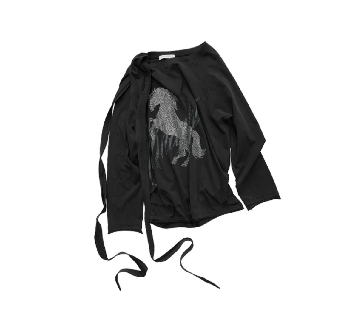VAMPY RHINESTONE HORSE TOP