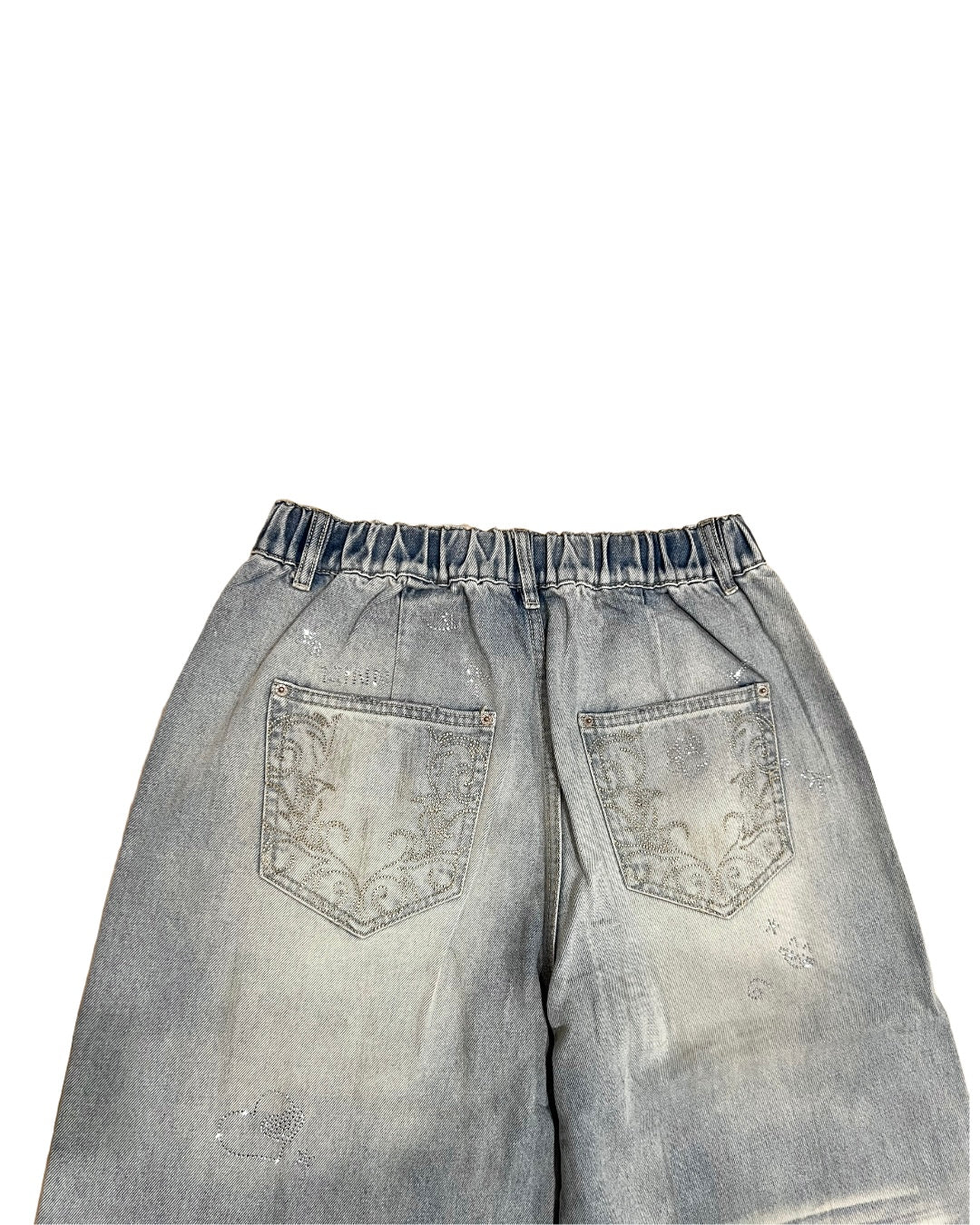 MEOVV MUD-DYED WIDE-LEG JEANS + FREE CAT & DOG BROOCH PIN SET – 3styles