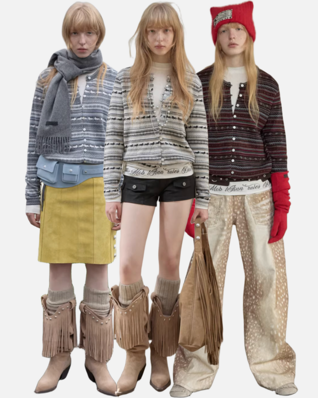 NORDIC HORSE TIE CARDIGAN – 3colors