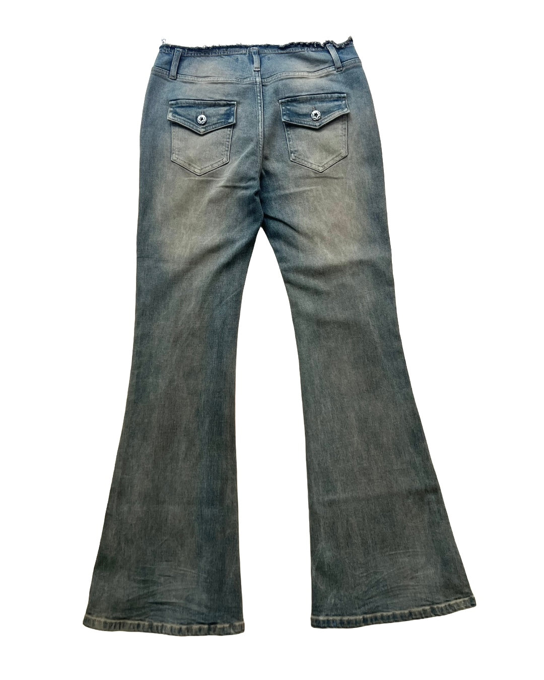 ⭑1JINN EXCLUSIVE ITEM AVAILABLE EXCLUSIVELY ONLINE AT SHELONGZ⭑ IN STOCK ♱ Y2K STAR STUDS & RHINESTONE STARS JEANS - 2styles