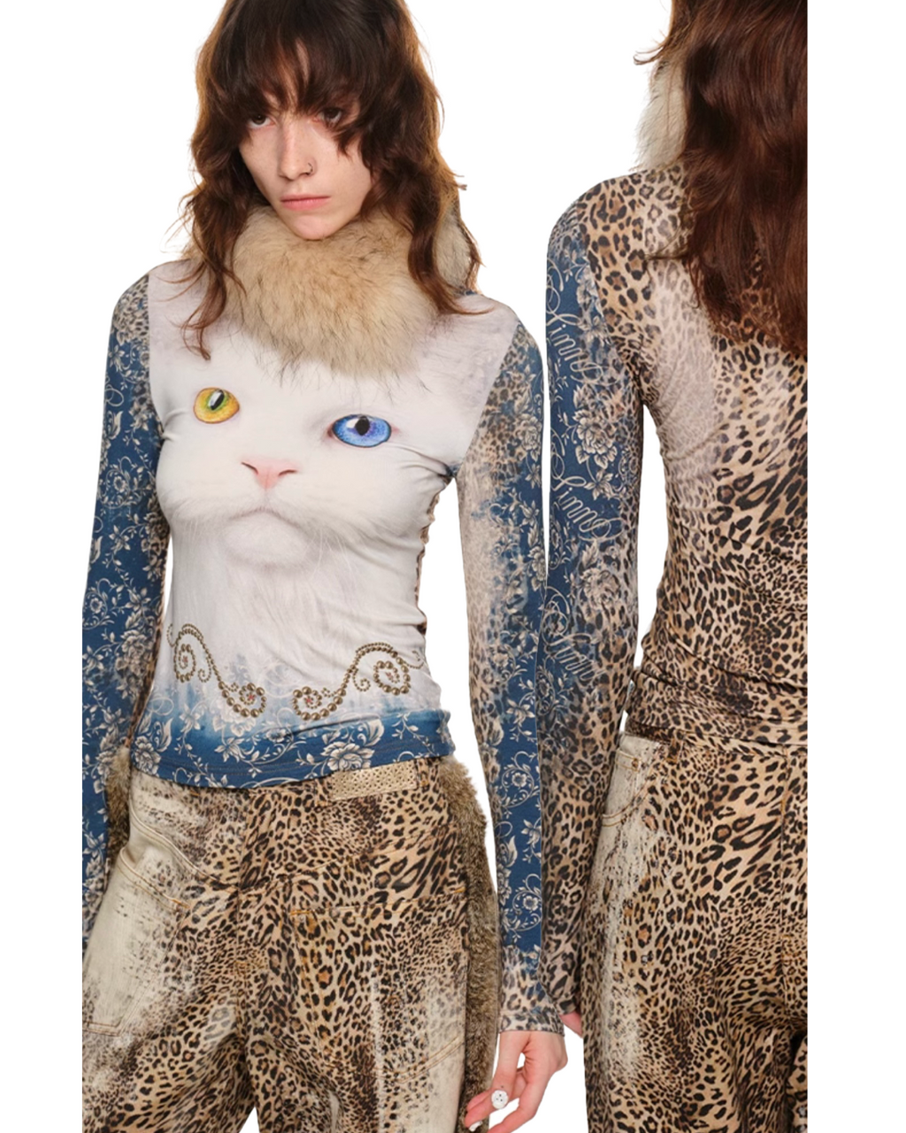 THRONE CAT LEOPARD TOP