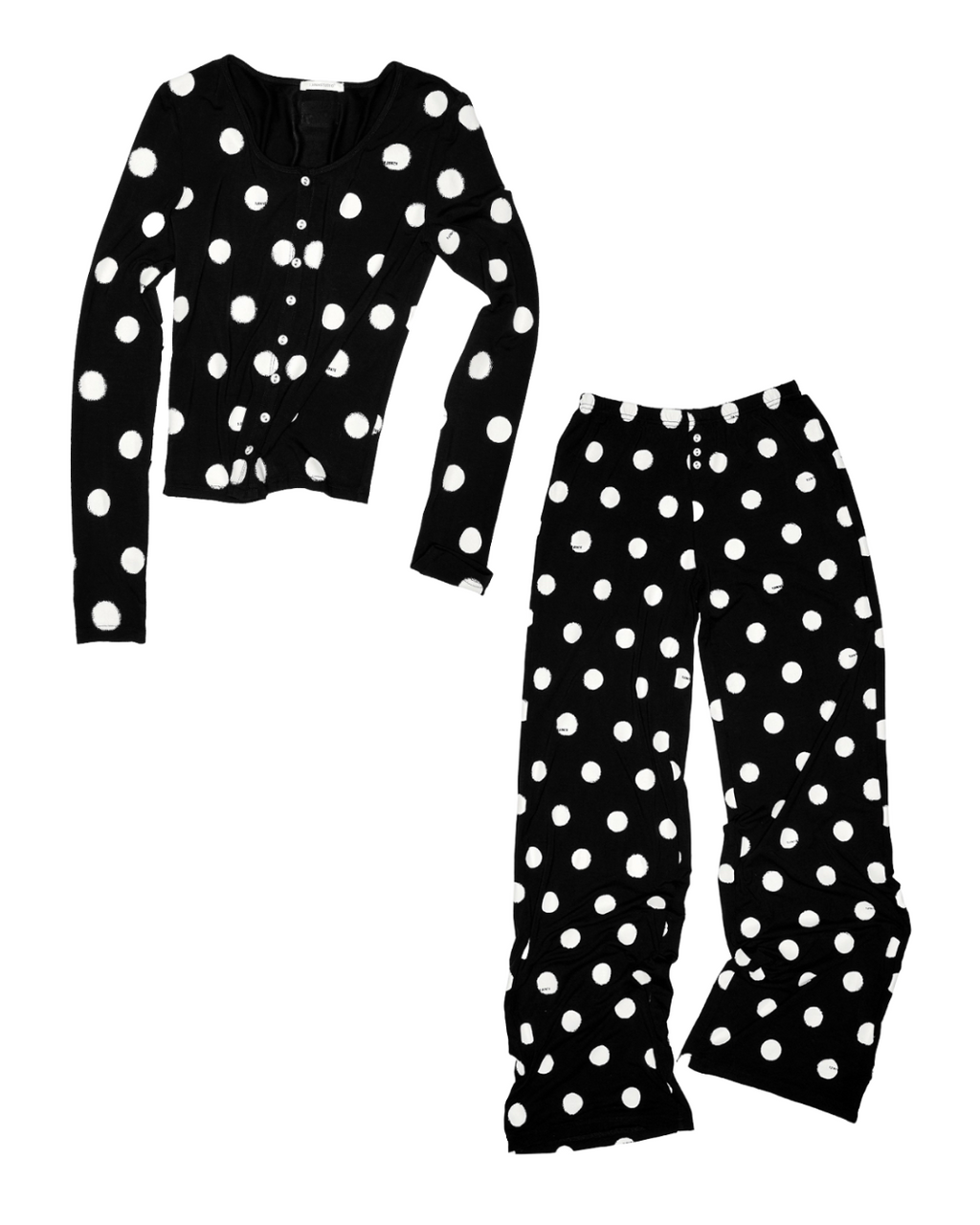 MIGA POLKA DOT CARDIGAN & LOUNGE PANTS 2-PIECE SET – 2colors