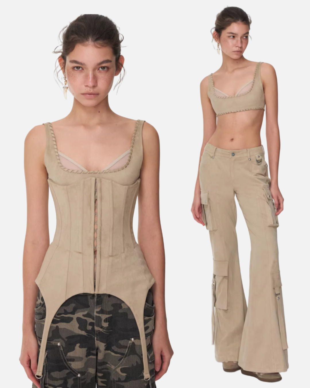 ZIGGY SCULPTED CORSET WITH BRA & PANTS – 3colors