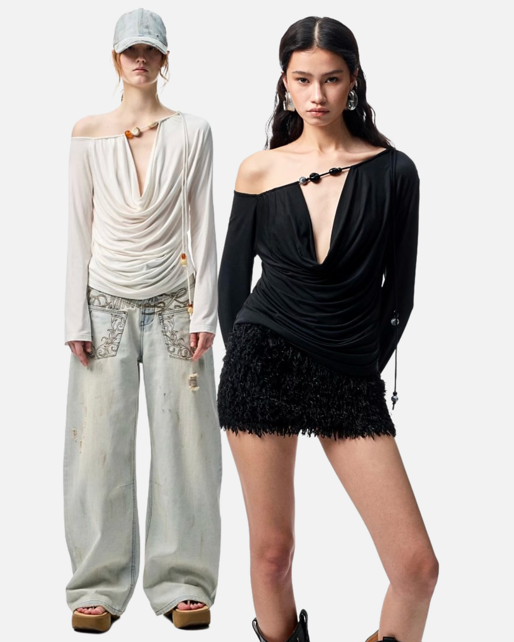 GENZI BEADED TOP – 2colors