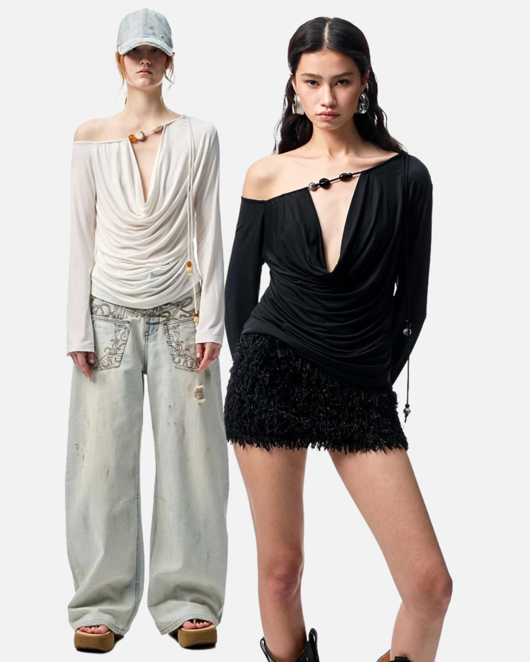 GENZI BEADED TOP – 2colors