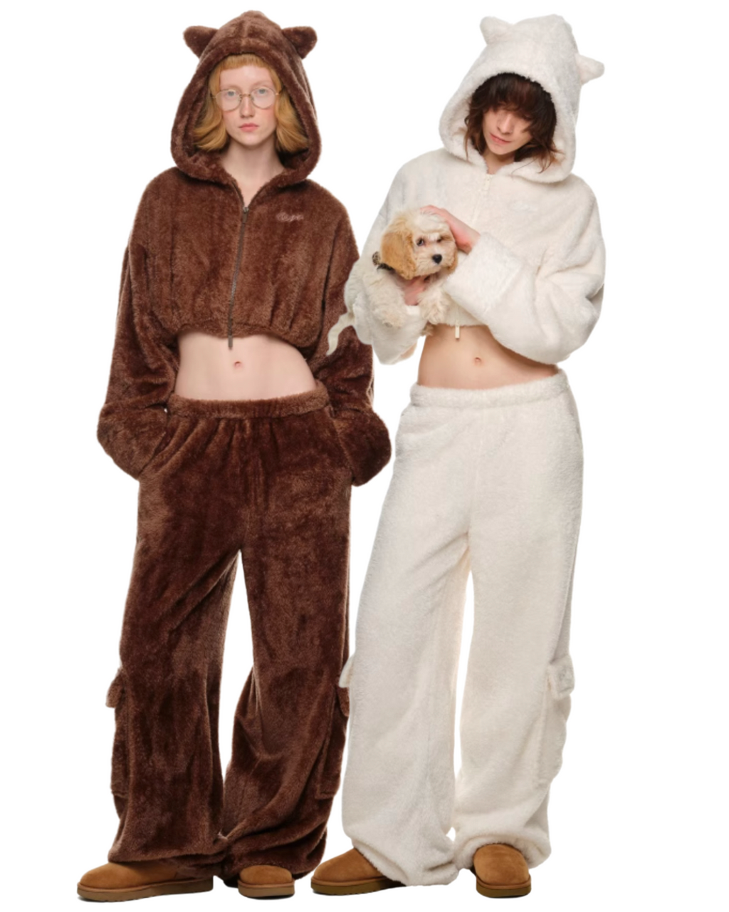 BEAR IT ALL FAUX FUR 2-PIECE SET – 2colors