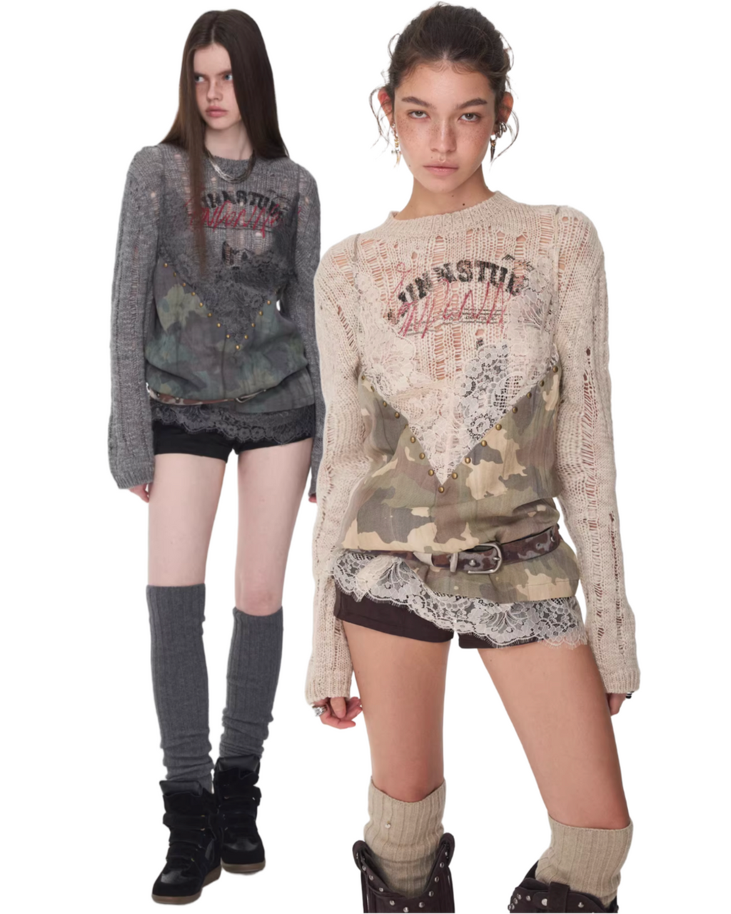 SUSANA LACE TRIM CAMO CAMI - 2colors