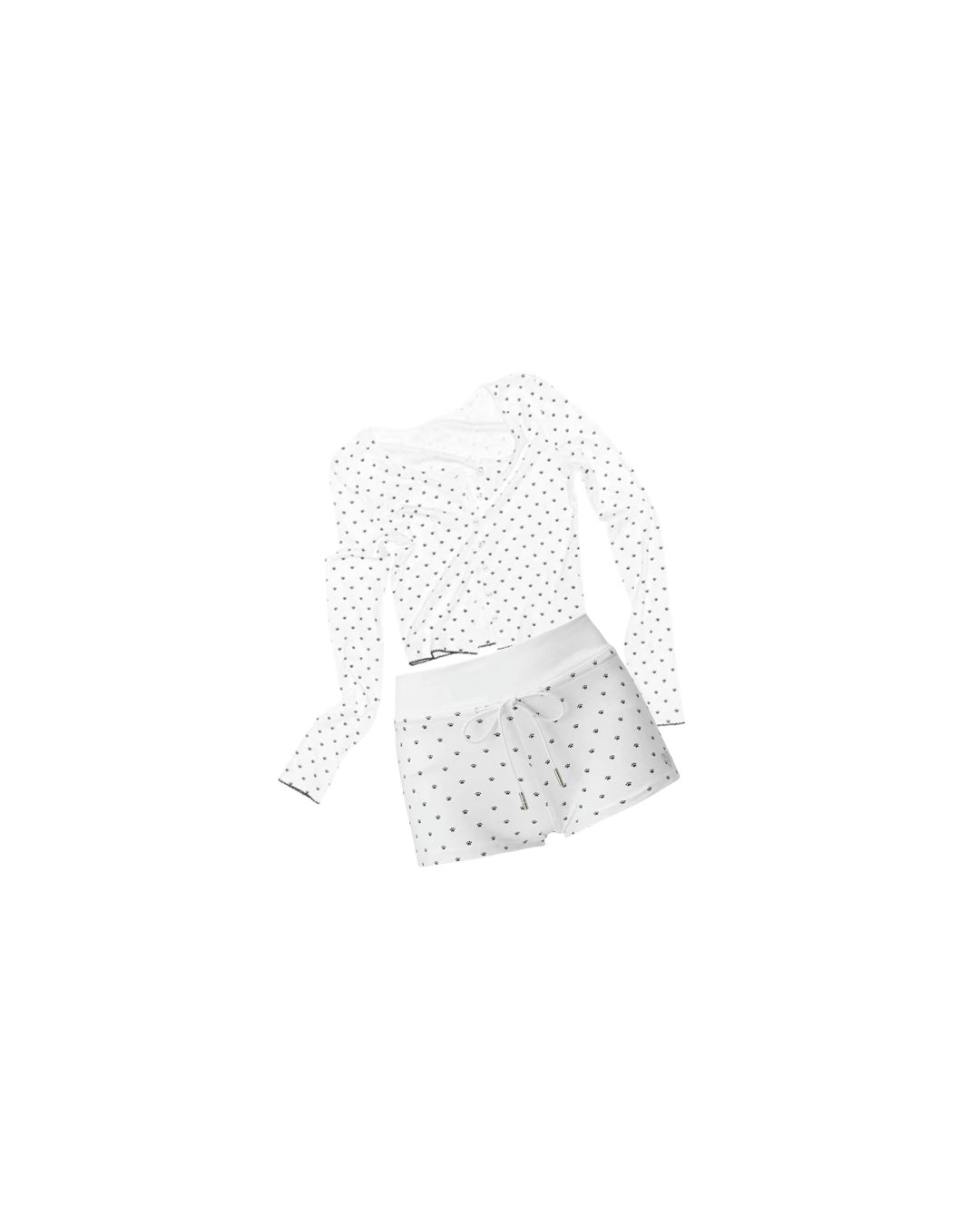 KITTEN 2-PIECE SET – WHITE