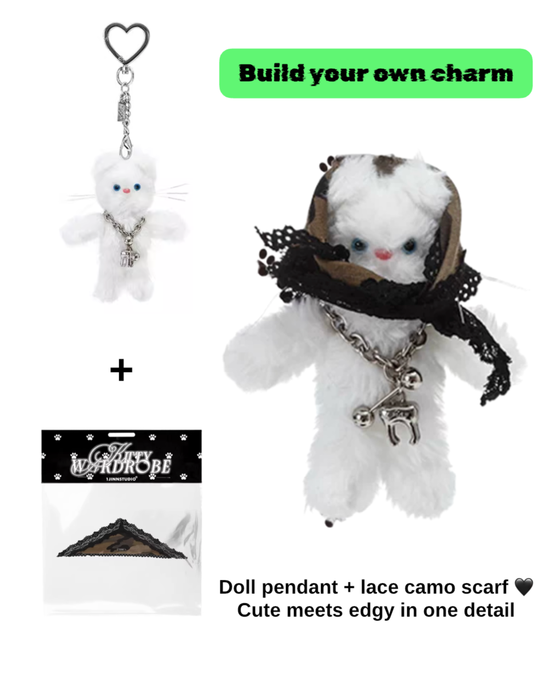 CAT BEST FRIEND PENDANT CHARM – 4styles