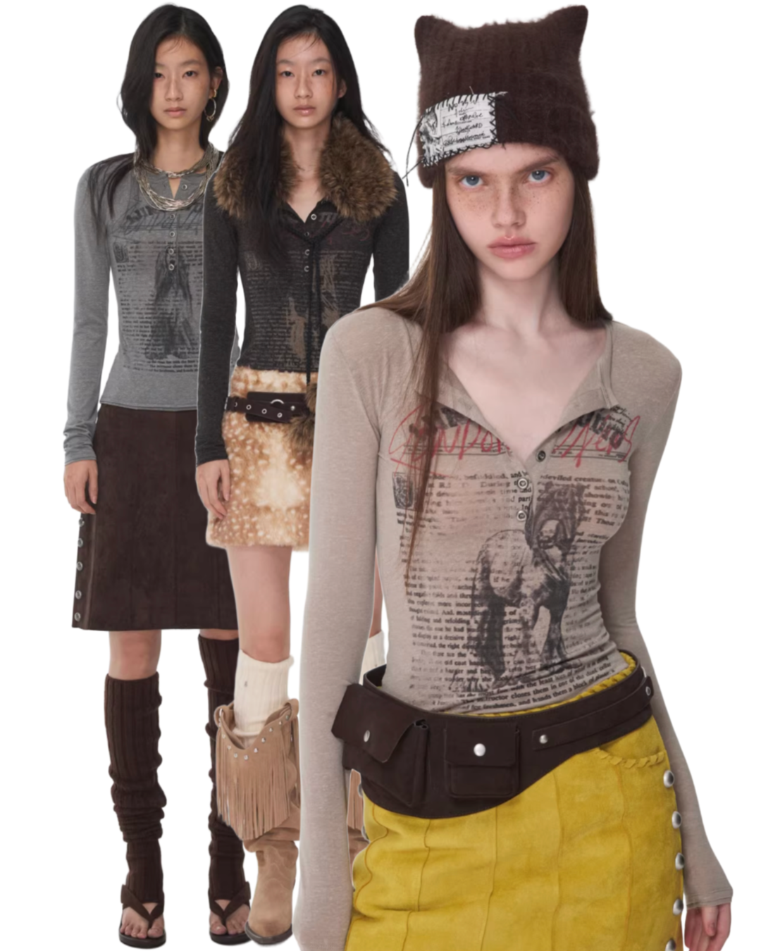 ♱ RENAISSANCE PRINT T-SHIRT (3colors)