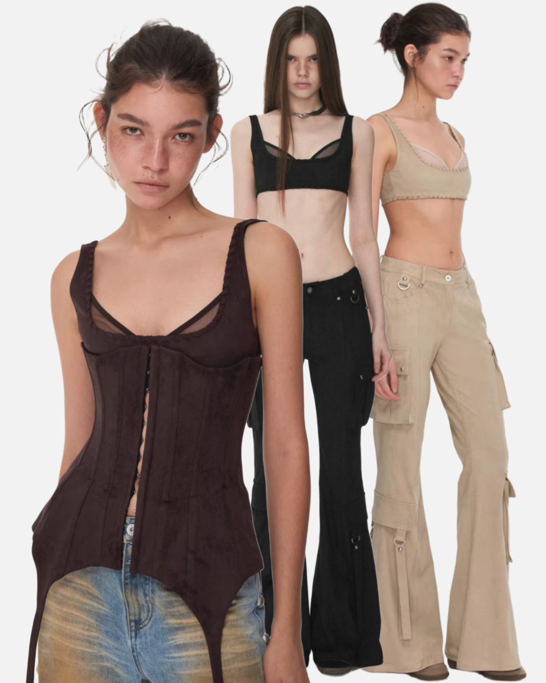 ZIGGY SCULPTED CORSET WITH BRA & PANTS – 3colors